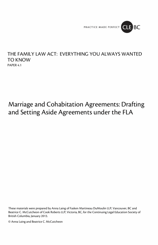Cohabitation Agreement Template