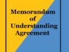 Memorandum of Understanding Agreement Template