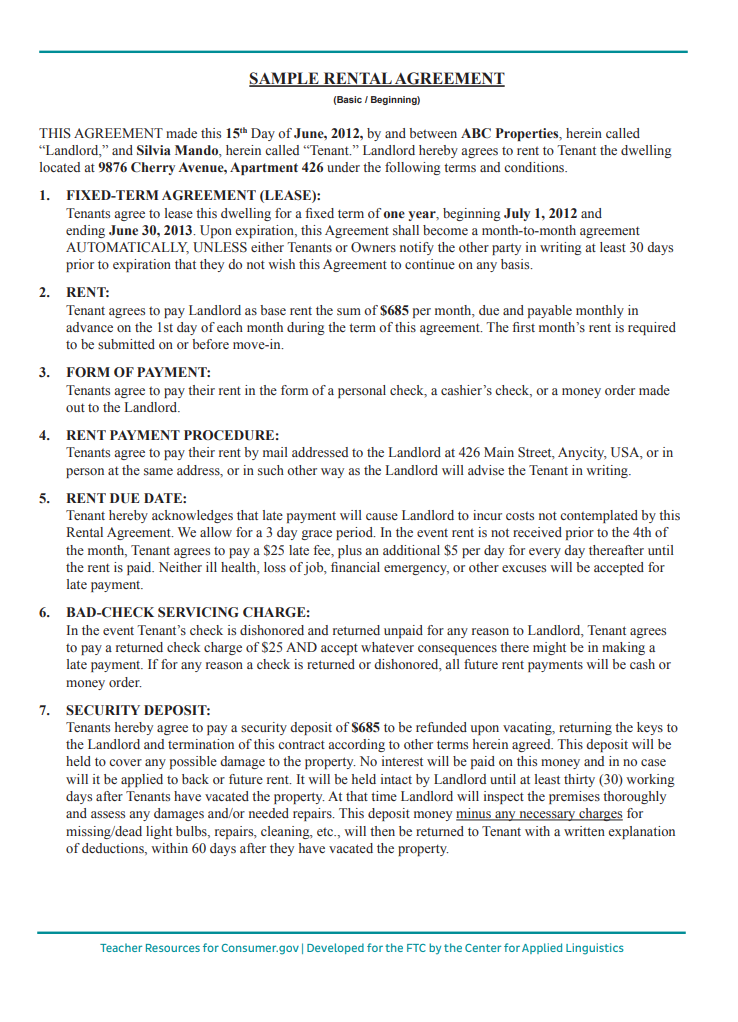 Standard Leasehold Agreement Template
